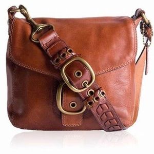 Coach vintage bleeker leather flap